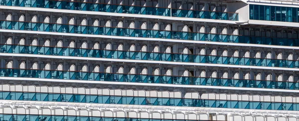 Bateaux de croisière cabines fenêtres — Photo