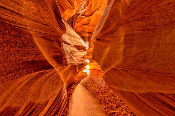 美国亚利桑那州羚羊峡谷灯 — 图库照片