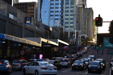 Auckland, Yeni Zelanda - 16 Ağustos 2017 - Auckland Yeni Zelanda insanlar