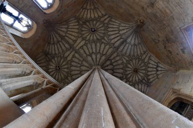 Üniversite şehri Oxford, İngiltere - 15 Haziran 2017 - turist İsa Kilisesi