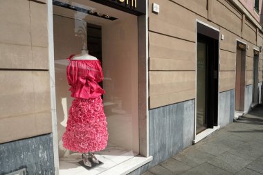 Genoa, İtalya - 5 Mayıs 2018 - Euroflora dönmek için Cenova Nervi parklar benzersiz senaryoda 