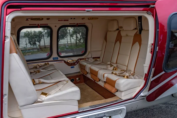 luxury helicopter interior business class