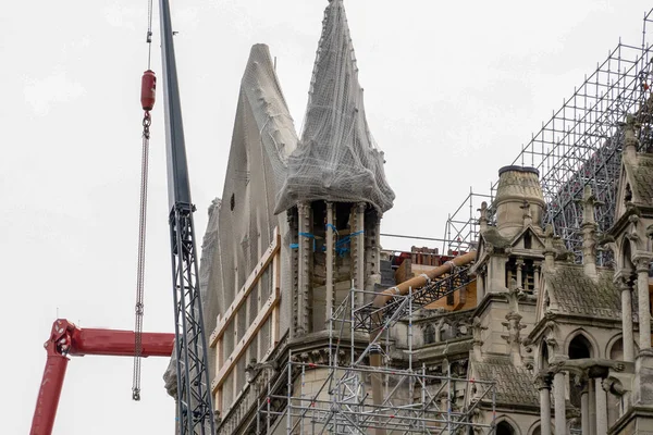 Notre dame paris en cours de restauration — Photo