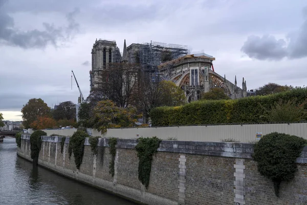 Notre Dame Paris υπό αποκατάσταση — Φωτογραφία Αρχείου