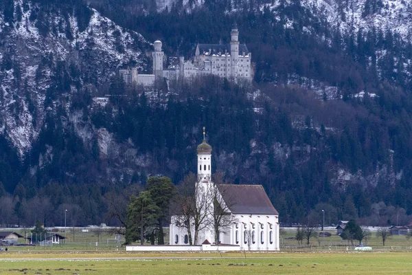 Neuschwanstein slott på vintern — Stockfoto