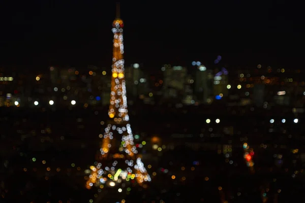 Vista nocturna de París panorama aéreo artístico — Foto de Stock