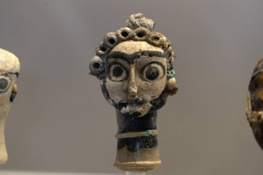 Roma, İtalya, 23 Kasım 2019 - Roma 'daki Colosseum' da Kartaca sergisi