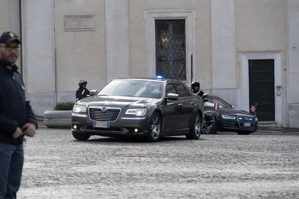 ROME, Italie. 22 NOVEMBRE 2019 - Arrivée du président Sergio Mattarella au Quirinale Building — Photo