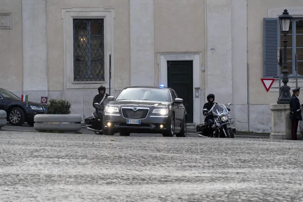 ROME, Italie. 22 NOVEMBRE 2019 - Arrivée du président Sergio Mattarella au Quirinale Building — Photo