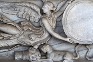 Roma 'daki Diocletian Hamamında lahitin rahatlaması.