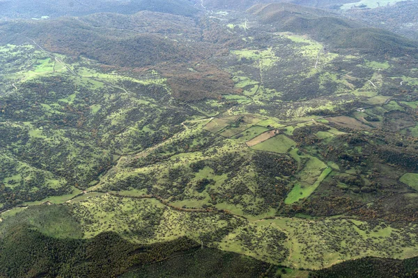 Granjas rurales romanas vista aérea — Foto de Stock