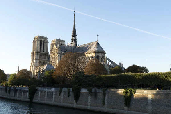 Notre damen Paris innan du bränner — Stockfoto