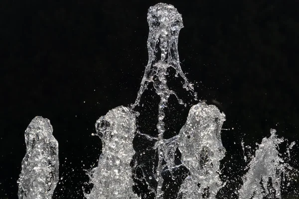 Fountain splash water detail close up — Stock Photo, Image