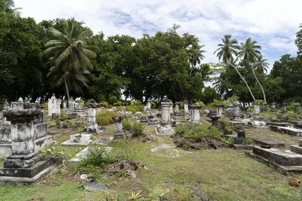 Cementerio La Digue Seychelles — Foto de Stock