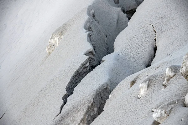Трещина ледяного разлома — стоковое фото