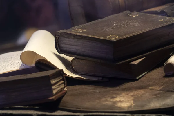Old book and parchment detail — Stock Photo, Image