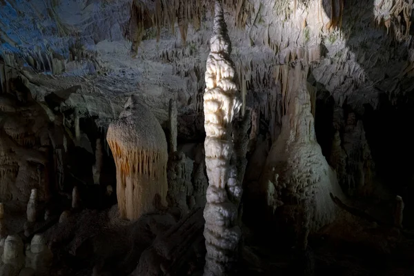 Postojna caves interior view panorama — Stock Photo, Image