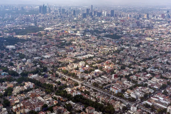 Mexico Miasto widok z lotu ptaka Panorama — Zdjęcie stockowe