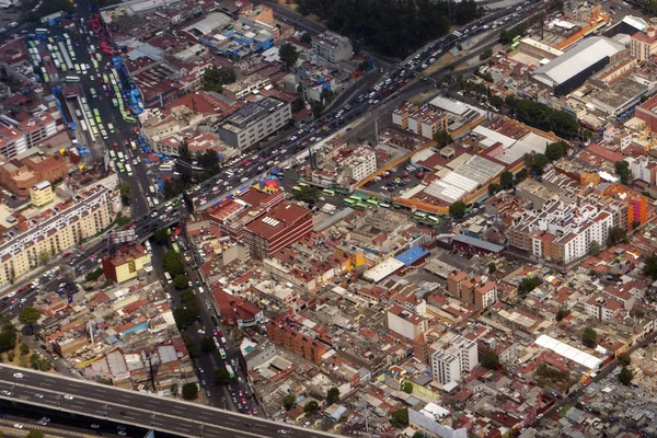 メキシコシティ航空ビューパノラマ — ストック写真
