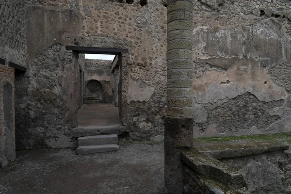 Pompei ruínas casas — Fotografia de Stock
