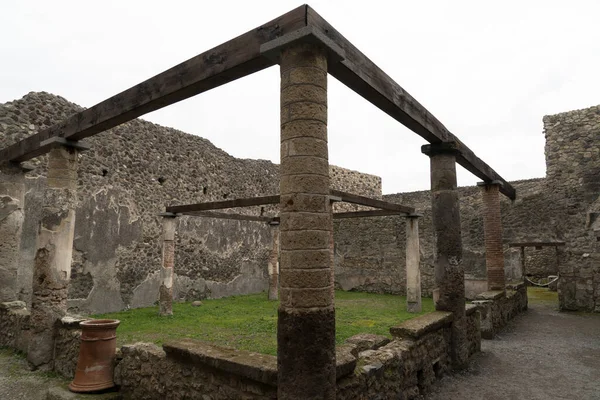 Pompei rovine case — Foto Stock