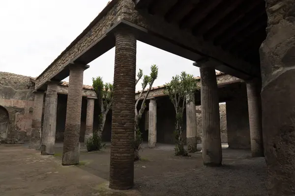 Ruines pompéi maisons — Photo