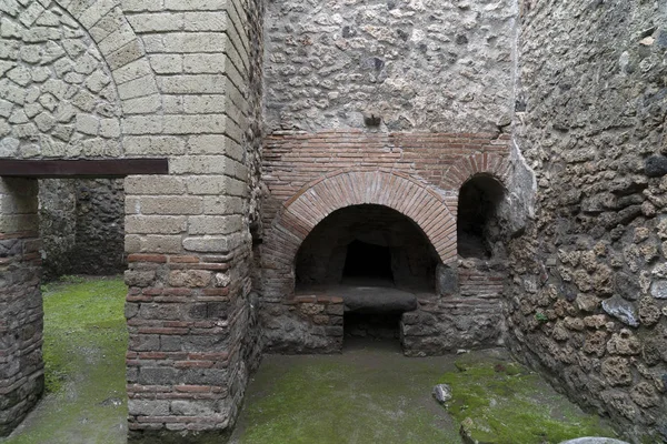 Ruines pompéi maisons — Photo