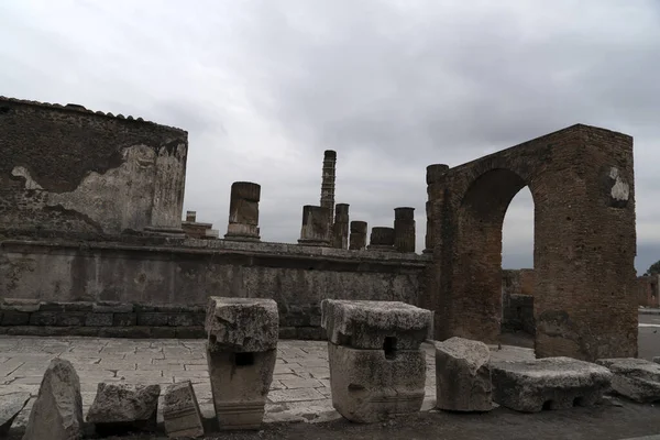 Pompei руины домов — стоковое фото