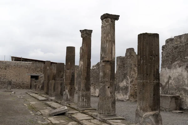 Ruines pompéi maisons — Photo