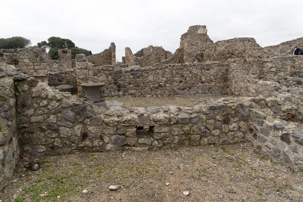 Ruines pompéi maisons — Photo