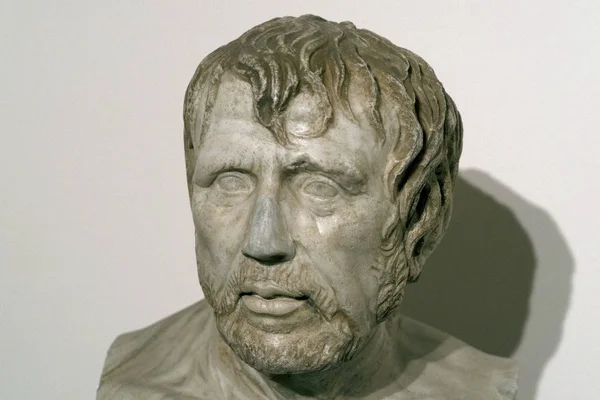 Seneca stará římská mramorová socha — Stock fotografie