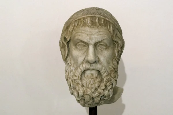 Sofocles antigua estatua de mármol griego — Foto de Stock