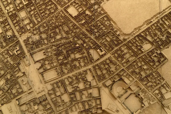 Pompeje ruiny modelu miasta — Zdjęcie stockowe