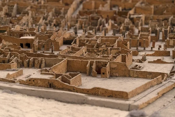 石灰废墟城市模型 — 图库照片