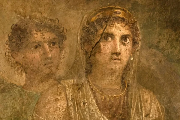 Rovine pompei dipinti e mosaico — Foto Stock