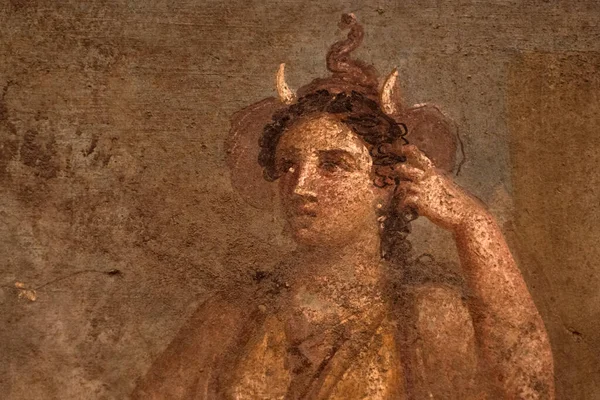 Pompei ruins paintings and mosaic — 스톡 사진