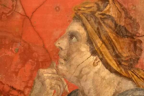 Pompei ruïnes schilderijen en mozaïek — Stockfoto