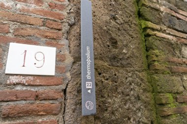 Ercolano Herculaneum antik kalıntıları 