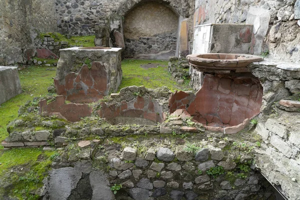 Ercolano Herculaneum ancient ruins — Stock Photo, Image