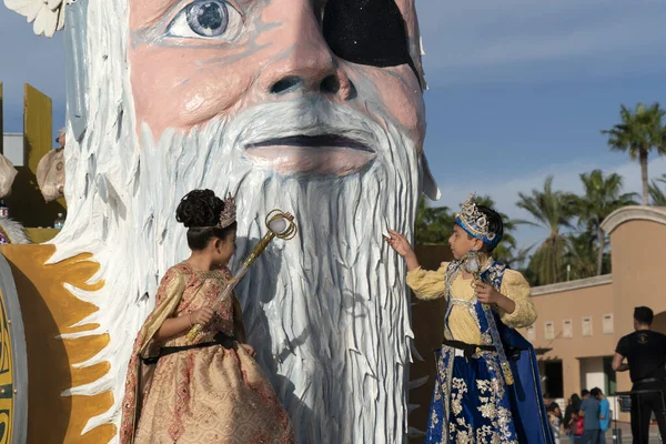拉巴斯 墨西哥 2020年2月22日 有数千人参加的传统下加利福尼亚狂欢节 食品和舞蹈 — 图库照片