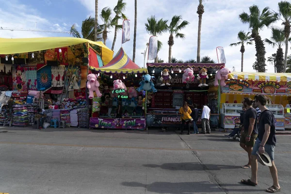Paz Mexiko Februari 2020 Traditionell Baja California Karneval Med Tusentals — Stockfoto