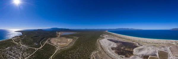 Magdalena Bay Baja California Sur Krajobraz Powietrzny Meksyk — Zdjęcie stockowe