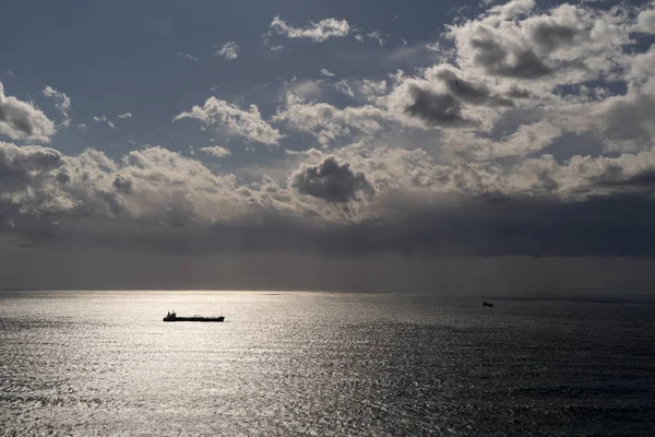 Deniz Fırtınası Açık Hava Manzarası Uçaktan Panorama — Stok fotoğraf