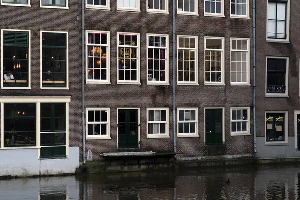 Старые Городские Каналы Амстердама — стоковое фото