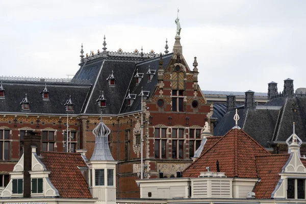 Amsterdam Canale Vechi Case Cartier — Fotografie, imagine de stoc