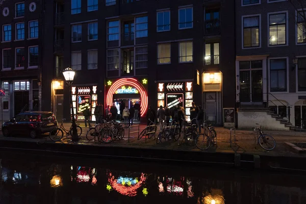 Amszterdam Hollandia 2020 Február Középkori Belváros Legális Szexprostitúció Piros Lámpás — Stock Fotó