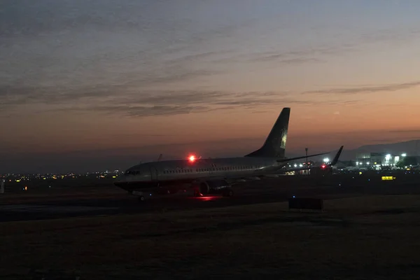 Meksyk Operacji Lotniskowych Wschodzie Słońca — Zdjęcie stockowe