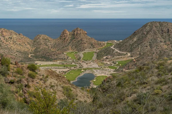 Aerial Golf Course Baja California — Stock Photo, Image