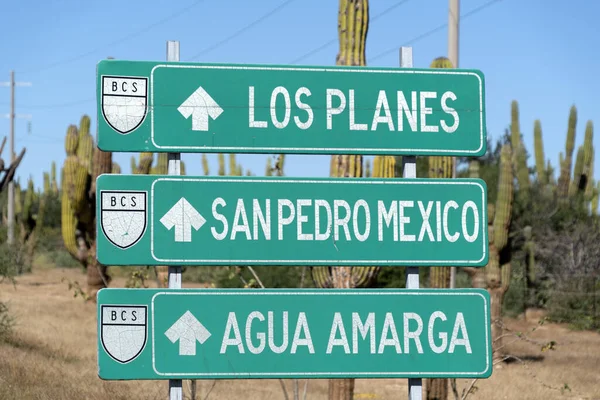 Baja California Sur Los Samoloty San Pedro Meksyk Agua Amarga — Zdjęcie stockowe