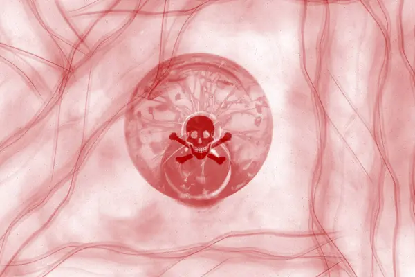 Covid19 Virus Coronavirus Βιο Απεικόνιση Κινδύνου Λευκό — Φωτογραφία Αρχείου